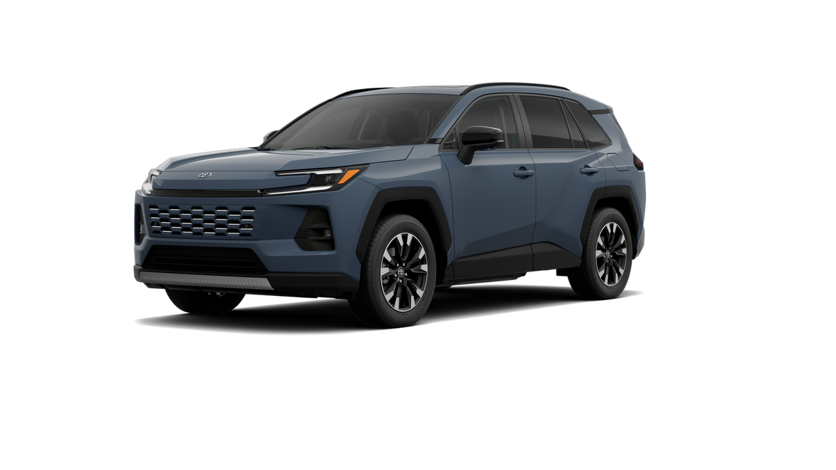 2026 Toyota RAV4 Limited in Storm Cloud — front three-quarter view