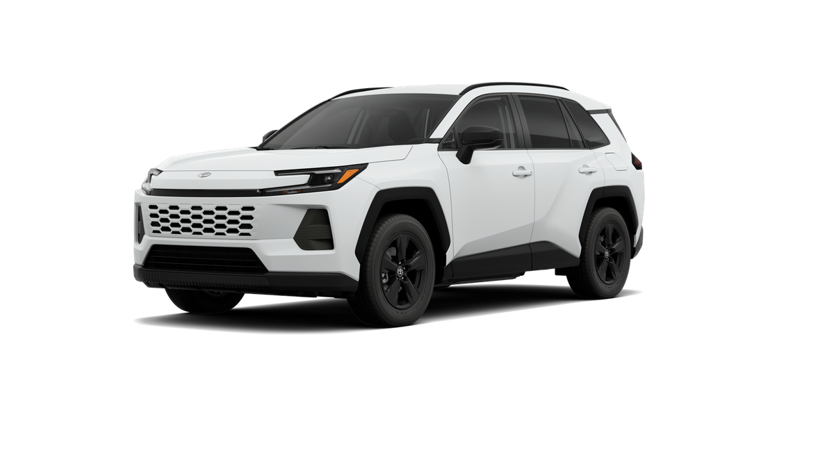 2026 Toyota RAV4 LE in Ice Cap — front three-quarter view