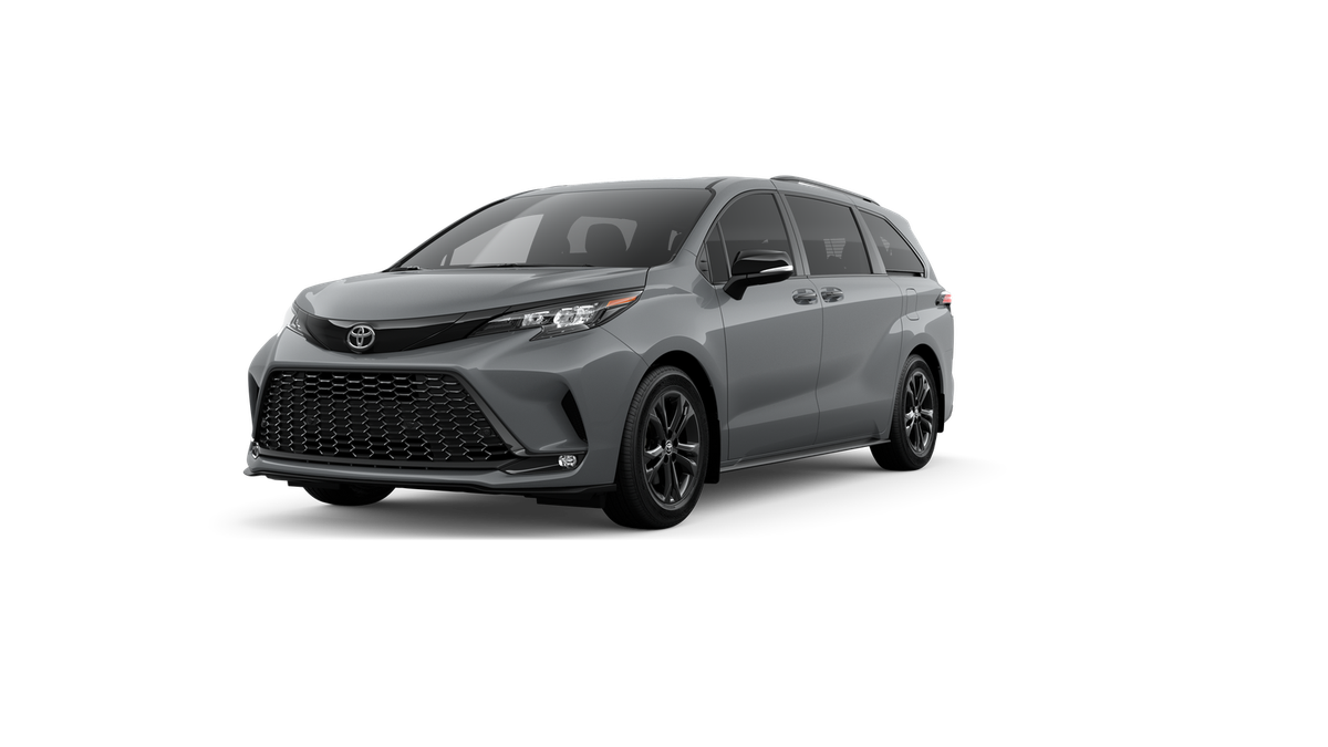 2026 Toyota Sienna XSE in Cement — front three-quarter view