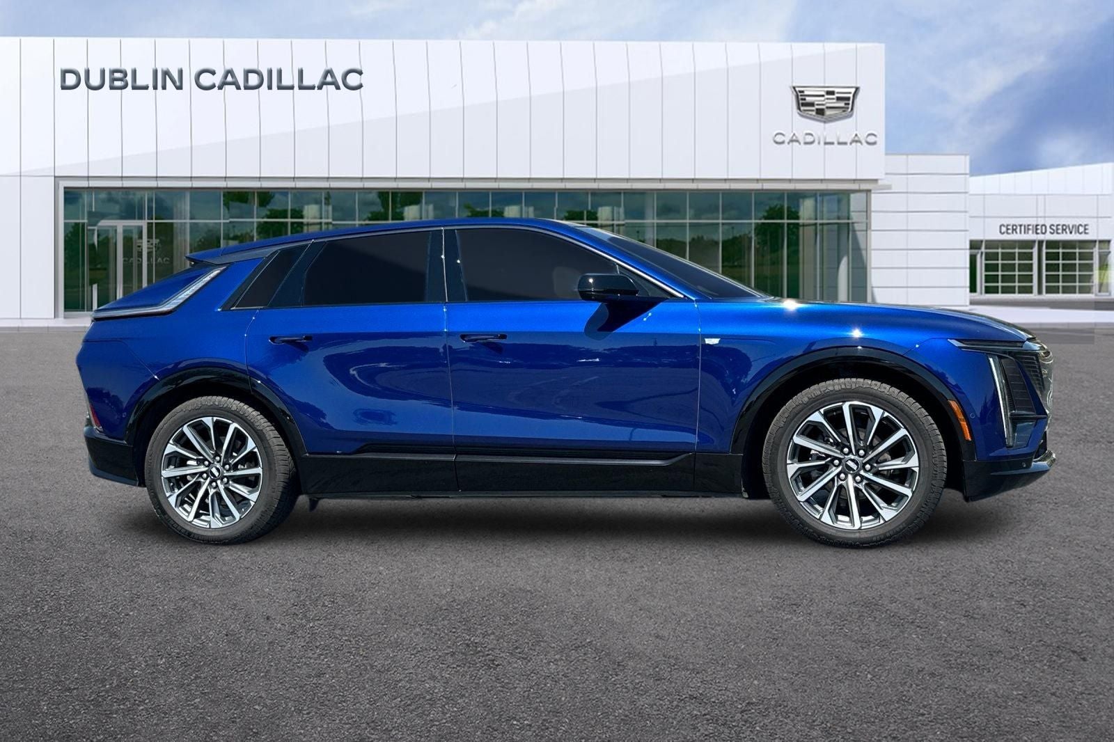 2024 Cadillac LYRIQ — rear three-quarter view